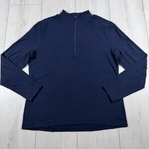 Lululemon Surge Warm 1/2 Zip Pullover Navy Blue Mens XL Running Performance